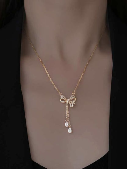 Schleife Tassel Halskette