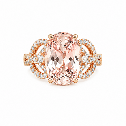 Morganit Oval Cocktailring
