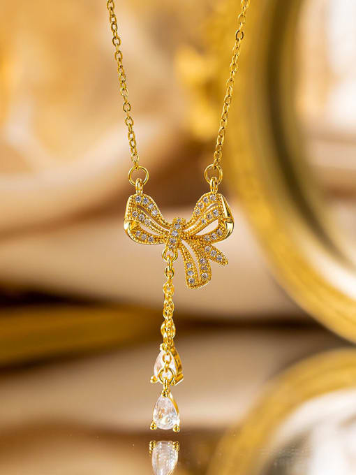 Schleife Tassel Halskette