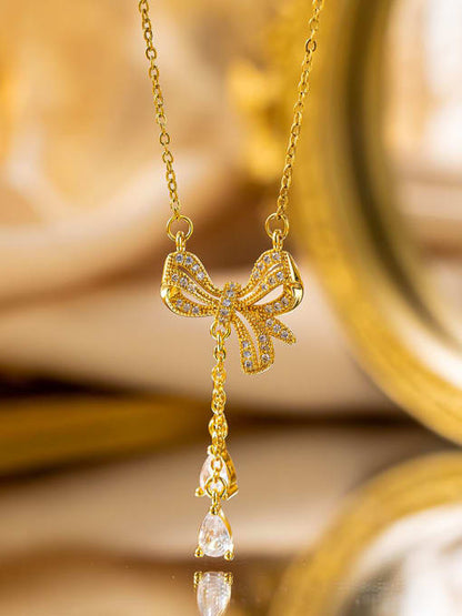 Schleife Tassel Halskette